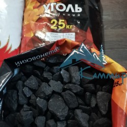 Уголь орех 25-50 мм в мешках по 25 кг